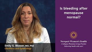 Is bleeding after menopause normal [upl. by Trevethick]