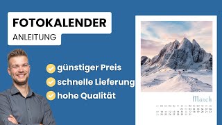 Fotokalender gestalten für 2025  Anleitung amp bester Anbieter [upl. by Kcirreg]