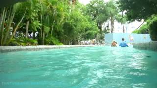 Lazy River Complete HD Experience Wet N Wild Water Park Orlando [upl. by Kcinnay]