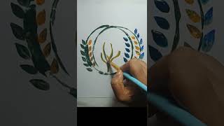 Easy painting art drawingtutorial sketch painting satisfying [upl. by Brandwein515]