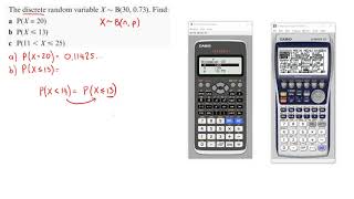 Binomial Distribution using the Calculator [upl. by Querida290]