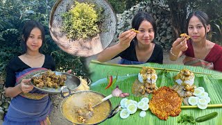 Traditional Bodo Dish  Onla Jwng Dao  Village style cooking  Khwma Bibar Onla [upl. by Elleb305]