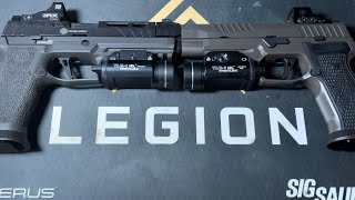 Spectre Comp p320 vs P320 AXG Legion range footage in close up [upl. by Aztiram671]