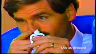 Dristan 12 hour nasal spray  tv commercial  1991 [upl. by Letreece]