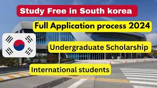 South Korea University Scholarship  How to apply  Complete process  Fully Funded Scholarship [upl. by Zwick]