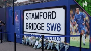 Chelsea fans pay tribute to Gianluca Vialli at Stamford Bridge ❤️ [upl. by Allimac381]