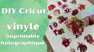 Je test Le Vinyle imprimable holographique de Cricut [upl. by Notgnimer]