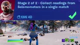 Receive Next Objective in Logjam Woodworks Collect Readings from Seismometers  Fortnite [upl. by Llerrom]