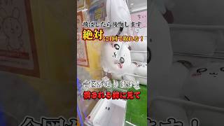 知らないと絶対に後悔します‼️ufoキャッチャー ゲームセンター ゲーセン ちいかわ clawmachine [upl. by Jaquelin323]