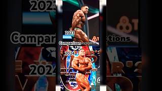 Derek lunsford 2024 vs Derek lunsford 2023 Conp openbodybuilding mrolympia dereklunsford [upl. by Gilemette]