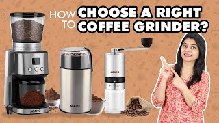 Manual Electric amp Automatic Coffee Grinder  How To Choose The Right Coffee Grinder [upl. by Schaffer676]