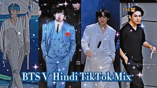 BTS V Hindi TikTokreels Complication bts btsarmy [upl. by Aihc940]