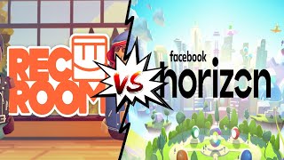 Building In VR Rec Room VS Facebook Horizon [upl. by Nofets670]