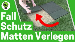 Fallschutzmatten Verlegen ✅ TOP ANLEITUNG Wie Gummi Fallschutzplatten im Garten Legen amp Schneiden [upl. by Kristoffer]