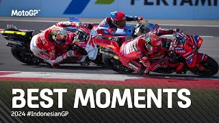 Best MotoGP™ Moments 🤯  2024 IndonesianGP [upl. by Oznola]