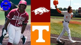 1 Arkansas vs 4 Tennessee Highlights MUST WATCH INSANE GAME  2021 College Baseball Highlights [upl. by Segalman571]