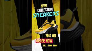 Sneaker Ad Promo in After Effects  shoead shoeadvertising [upl. by Oilime394]