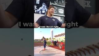 On breaking the World Record tbt Sorinex SummerStrong 23 olympian worldrecord shotput strength [upl. by Yhtuv]