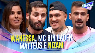 WANESSA MC BIN LADEN MATTEUS E NIZAM SE APRESENTAM PARA A CASA  MESACAST BBB  BBB 24 [upl. by Botnick]