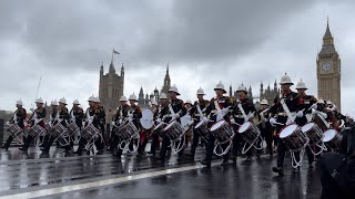 March Back to Waterloo Station after King Charles III Coronation [upl. by Entsirhc]