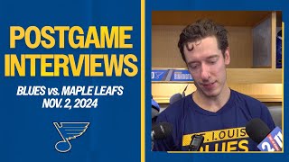 Nov 2 Postgame Interviews [upl. by Ruenhcs89]