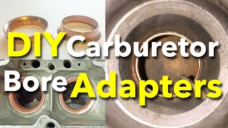 DIY Autolite 4100 Carburetor 112 Bore Adapters Venturi Inserts Eliminate Idle Bog BB Carb on a SB [upl. by Ailehpo351]