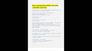 BASIC DYSRHYTHMIA RELIAS TEST WITH COMPLETE SOLUTIONS LATEST 2023 2024 [upl. by Mandelbaum163]