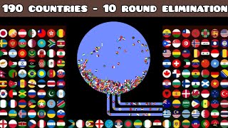 190 Countries  10 Round Ultimate Elimination  World Marble Race 13 [upl. by Basilio]