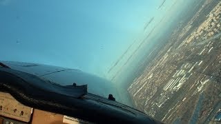 Old Cessna 172 1978 Towing a Glider Cockpit Flight HD [upl. by Colver717]