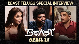 Beast Telugu Special Interview  Nelson Pooja Hegde  Dil Raju  April 13th Release [upl. by Ebneter]