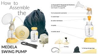 HOW TO ASSEMBLE THE MEDELA SWING PUMP [upl. by Col171]