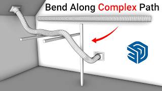 Bend Objects Along Complex Path In SketchUp [upl. by Lehctim]