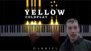 Coldplay  Yellow PIANO COVER [upl. by Yelnikcm]