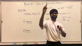 MCAT Biochemistry Chapter 1 Amino Acids Peptides and Proteins Part 1 [upl. by Annissa]