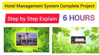 Hotel Management System Project in Java and MYSQL  Complete Project in one Video with Source Code [upl. by Orlosky]