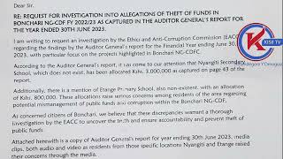 quotEACC saidia Bonchariquot CDF allocates 38M to nonexistent schools Nyangiti Sec and Etange Primary [upl. by Alten]