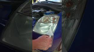 Headlights Kia Picanto  Applying Polymer Vapour for UV Protection [upl. by Godderd883]