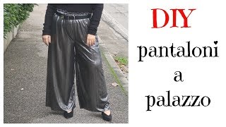 DIY tutorial come cucire un paio di pantaloni a palazzo [upl. by Etat]