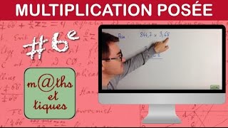 Poser une multiplication  Sixième [upl. by Ayekan]