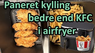 Paneret Kylling inderfilet i airfryer [upl. by Kyrstin]