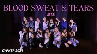 BASYK CYPHER 2024  BLOOD SWEAT amp TEARS BTS [upl. by Aiclid]