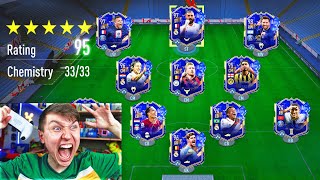 95 RATED  FULL TEAM OF THE YEAR FUT DRAFT FIFA 23 [upl. by Ydoj751]