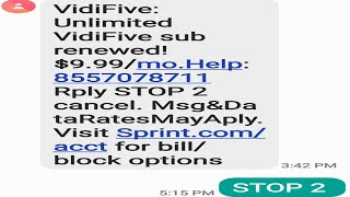 How I canceled Vidifive from my SprintTMobile Cellular [upl. by Scuram]