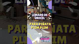 LIMADO DE FIGURAS EN UNICEL para Piñata de PLIM PLIM lapiñatera piñata [upl. by Ityak]