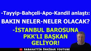 TAYYİPBAHÇELİAPO VE KANDİL BAKIN NASIL ANLAŞTIİSTANBUL BAROSUNA PKKLI BAŞKAN [upl. by Brockwell]