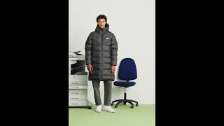 NIKE Sportswear PRIMALOFT Padded Winter Coat Hooded Shiny Black Men  Zalando [upl. by Alair]