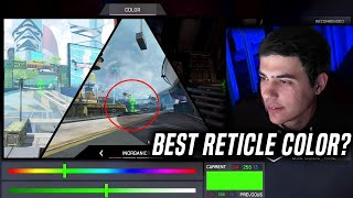 TSM ImperialHal shows his best RETICLE COLOR to play Apex Legends [upl. by Ehttam]