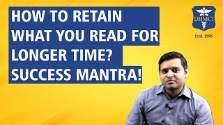 How to retain what you read Success Mantra Dr Rajat Jain [upl. by Evetta]