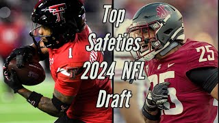 Top Safeties In The 2024 NFL Draft  With Highlights [upl. by Eillim449]