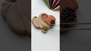 Cornucopia cookie🍎🍇🍐 recipes and supplies linked in my bio cookiedecorating satisfying asmr [upl. by Orit576]